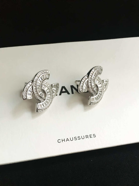 Vintage Chanel Zircon Stone Baguette Cut Chanel Earrings 925 Sterling Chanel Vintage Baguette Cut Earrings For Women.All of our products are 925 Sterling Silver and 925 Stamped.Shipping Free.Door to door Express Shipping Service.AmericEarringsVintage Chanel