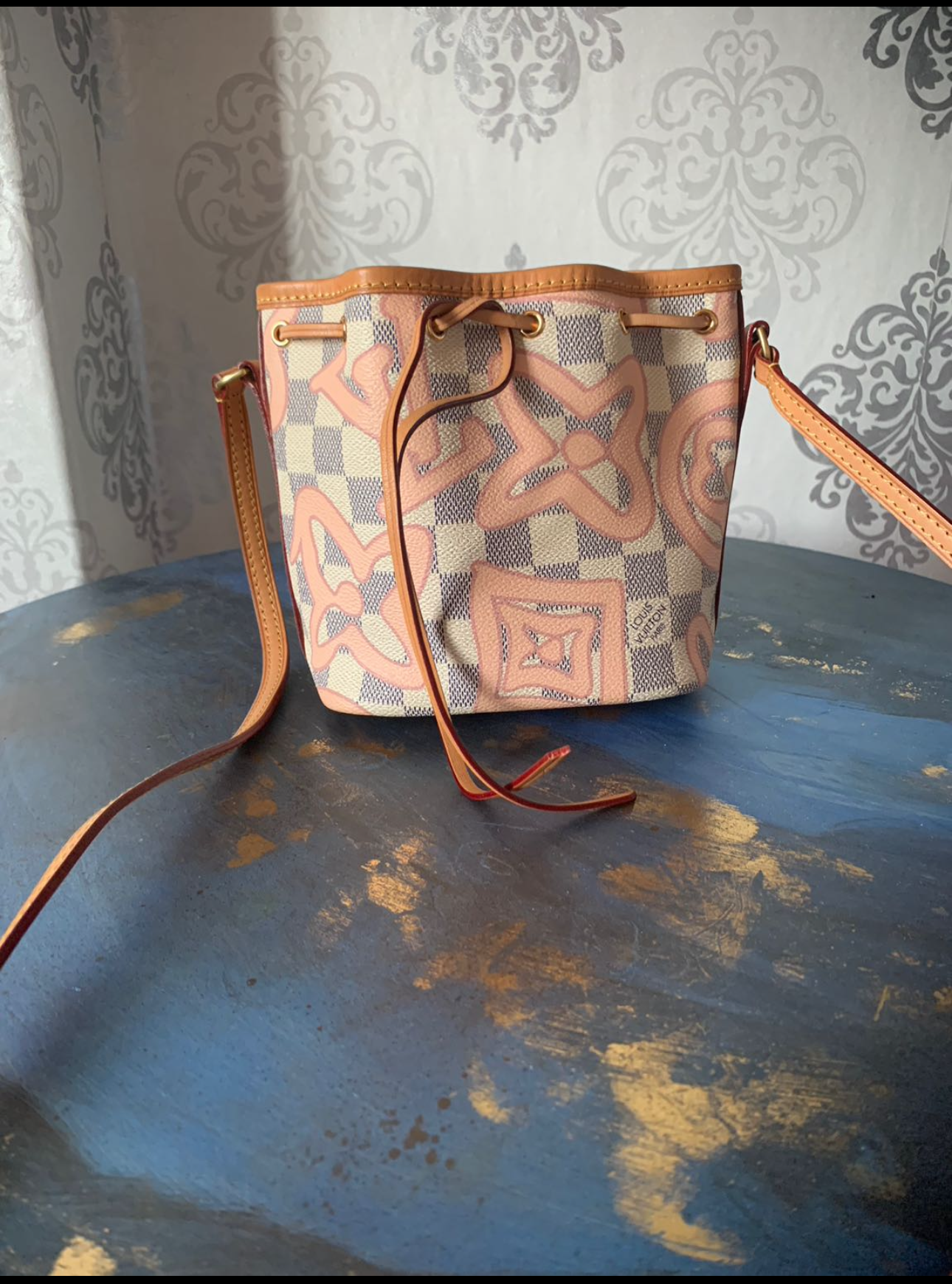 Louis Vuitton Nano Noe Damier Azur Tahitienne