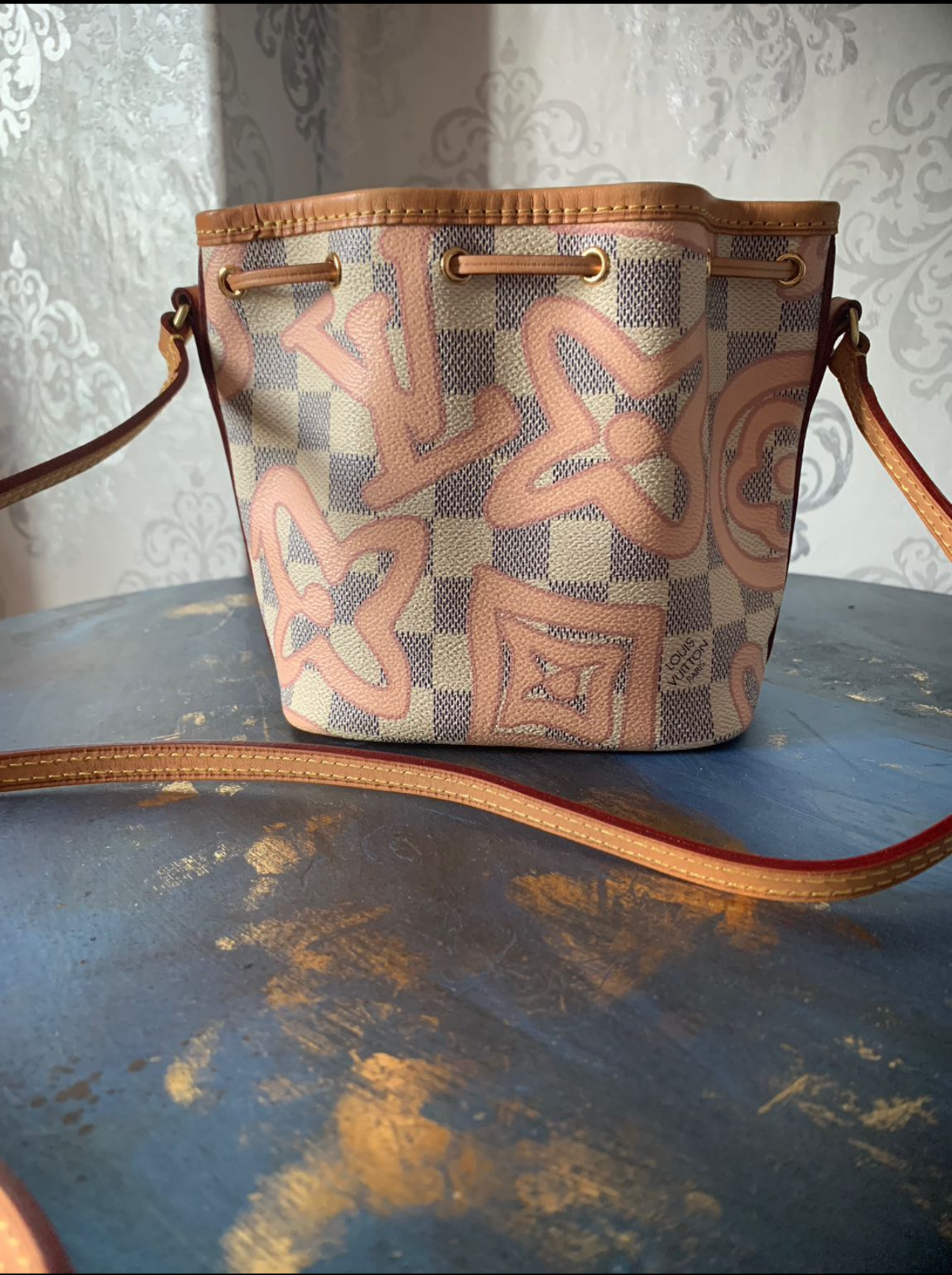 Louis Vuitton Nano Noe Damier Azur Tahitienne