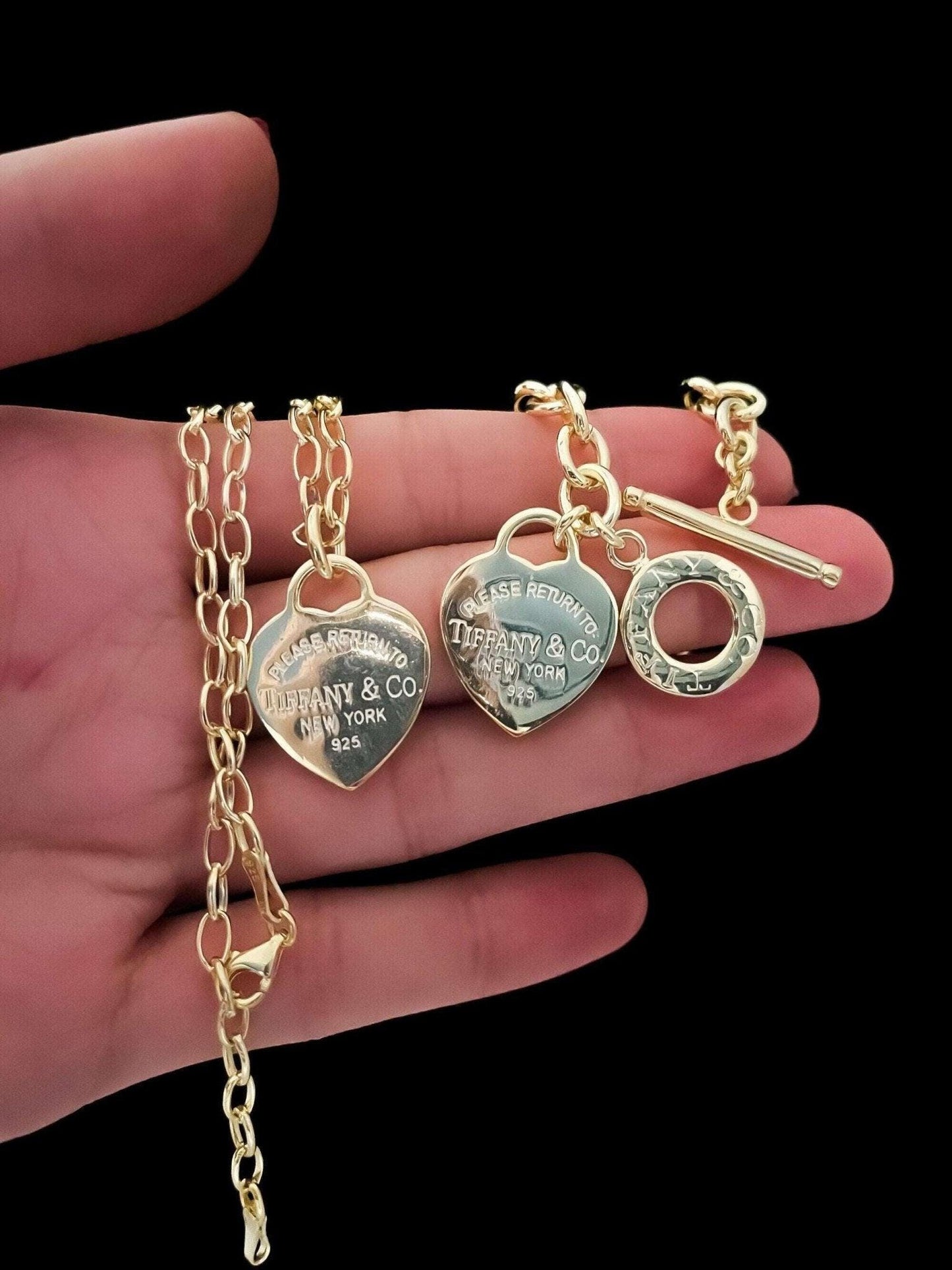 14K Gold Planet Tiffany Co Silver Luxury Necklace - Tracesilver