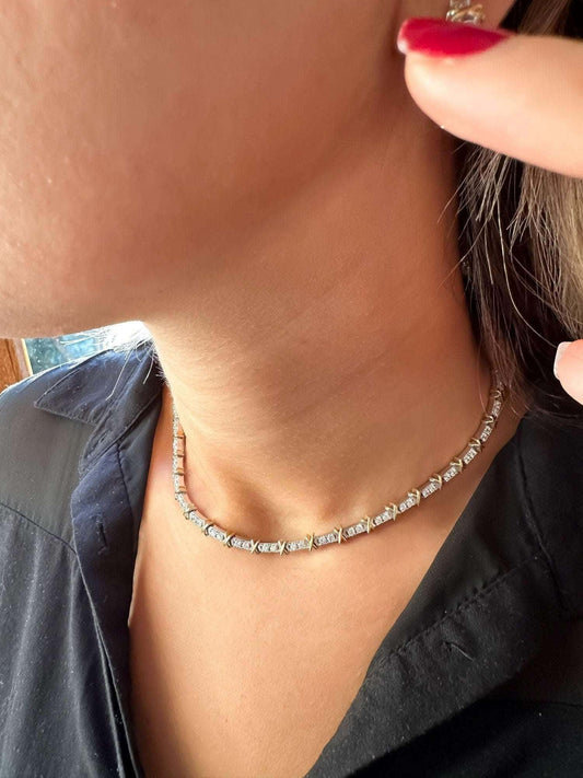 925 Sterling Silver Tiffany Co Jewelry Luxury First Quality Zircon Stone 14k Gold Planet Authentic Necklace - Tracesilver