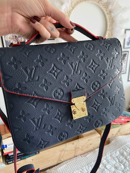 Louis Vuitton Empreinte Pochette Metis in Marine Rouge Crossbody Handbag LVV - Tracesilver