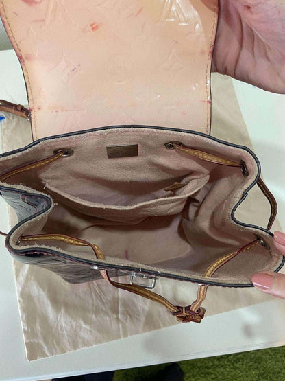 Authentic Louis Vuitton Hot Springs Monogram Vernis Leather Backpack - Tracesilver