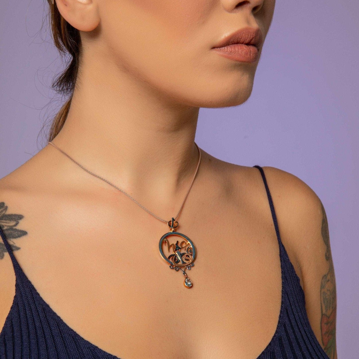 Hz.Rumi Nothingness Unique Desing Handmade 925 Sterling Silver NecklacIts design and craftsmanship are a very special and beloved piece of ours. Its opening makes it 3-dimensional.Hz Mevlana is one of the Turkish-Islamic world prophetsHz.Rumi Nothingness