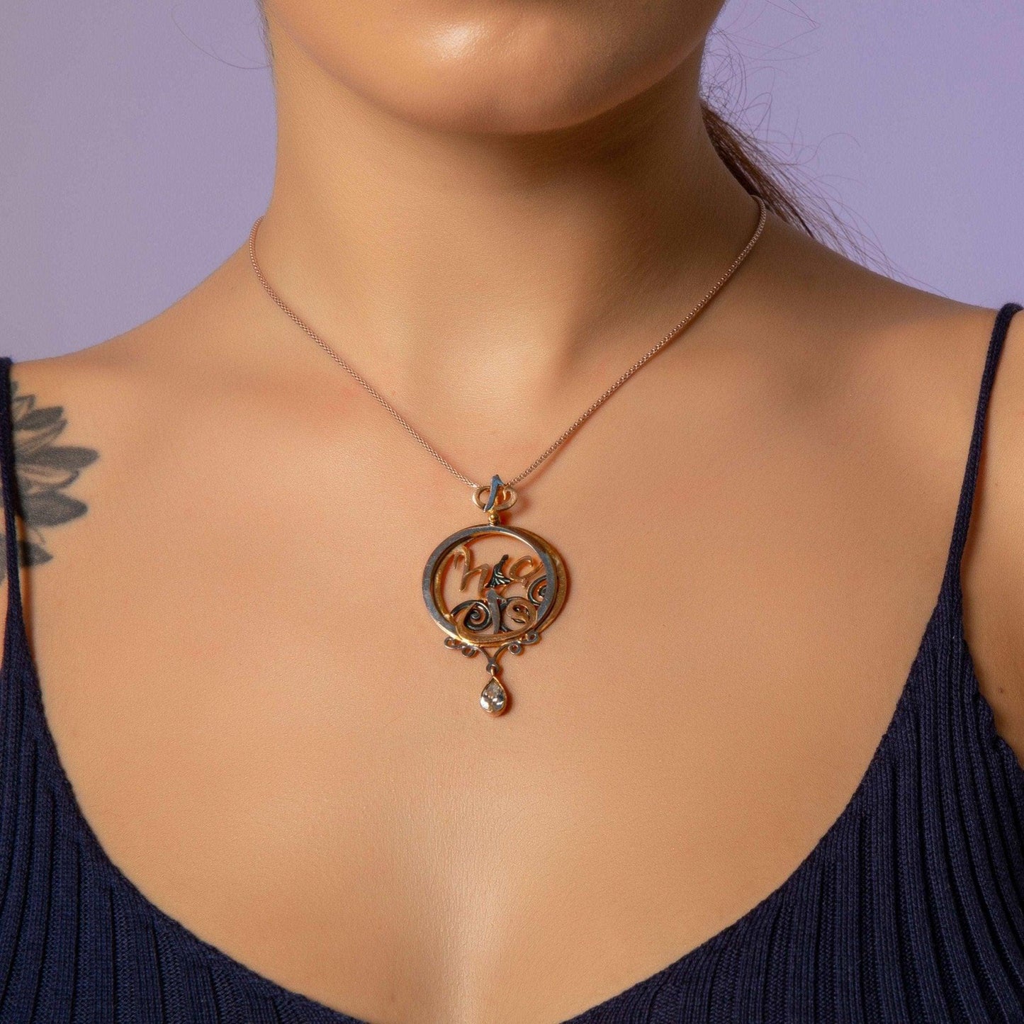 Hz.Rumi Nothingness Unique Desing Handmade 925 Sterling Silver NecklacIts design and craftsmanship are a very special and beloved piece of ours. Its opening makes it 3-dimensional.Hz Mevlana is one of the Turkish-Islamic world prophetsHz.Rumi Nothingness