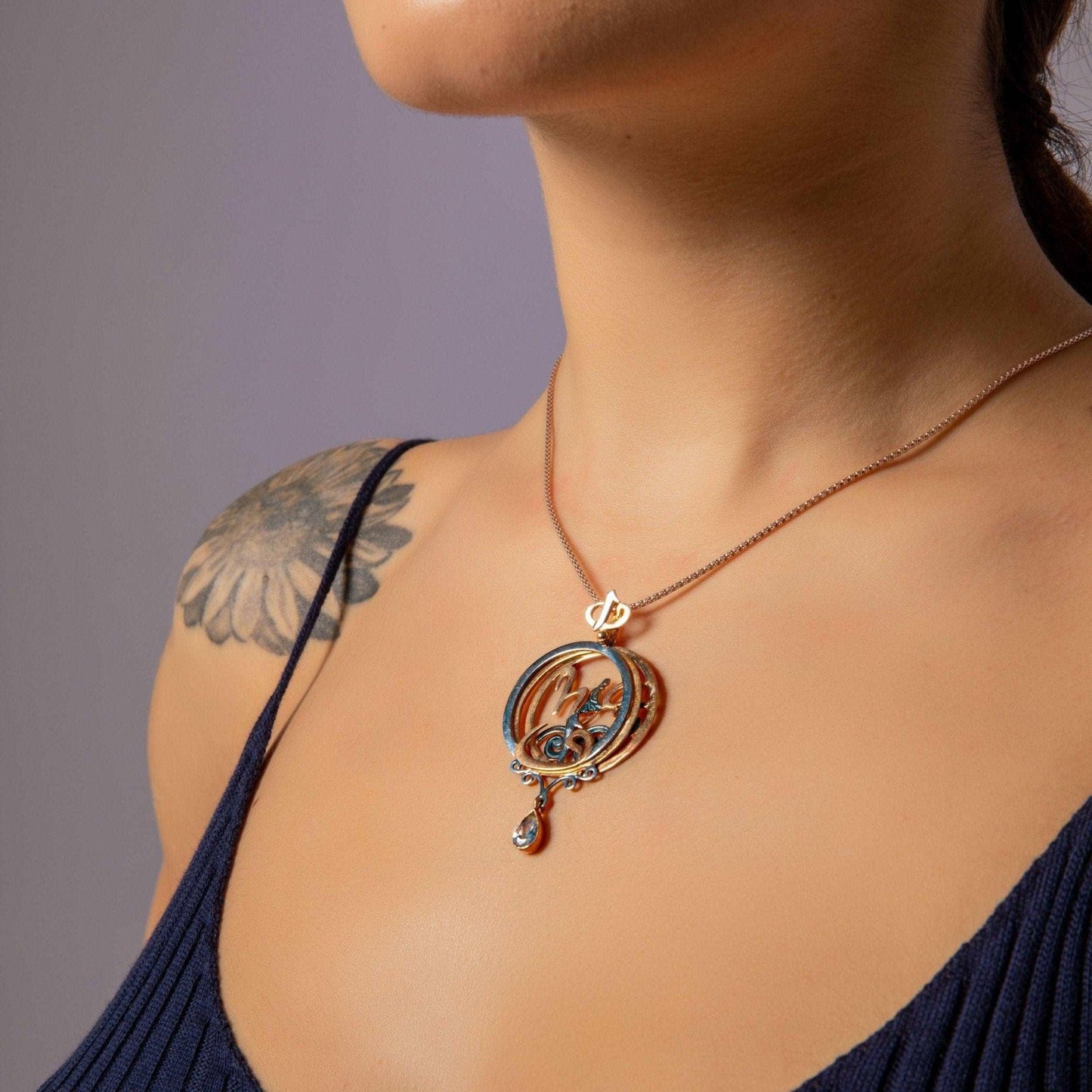 Hz.Rumi Nothingness Unique Desing Handmade 925 Sterling Silver NecklacIts design and craftsmanship are a very special and beloved piece of ours. Its opening makes it 3-dimensional.Hz Mevlana is one of the Turkish-Islamic world prophetsHz.Rumi Nothingness