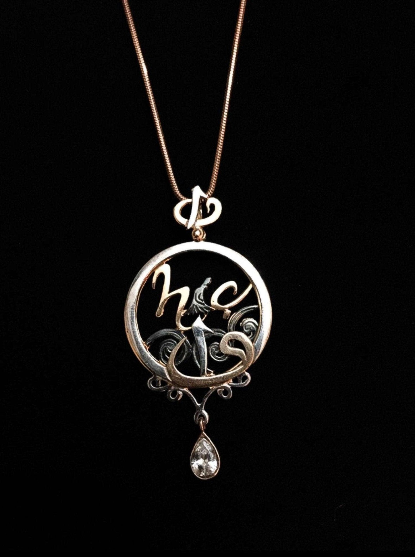 Hz.Rumi Nothingness Unique Desing Handmade 925 Sterling Silver NecklacIts design and craftsmanship are a very special and beloved piece of ours. Its opening makes it 3-dimensional.Hz Mevlana is one of the Turkish-Islamic world prophetsHz.Rumi Nothingness