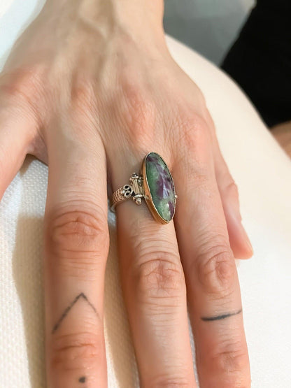 Ruby 925 Sterling Silver Handmade Ring, Ruby Natural Stone Ring For WoNatural Root Ruby stone desing women's ring made with 925 sterling hand workmanship.it is completely handcrafted and design. Stone cutting and all our equipment usedRuby 925 Sterling Silver