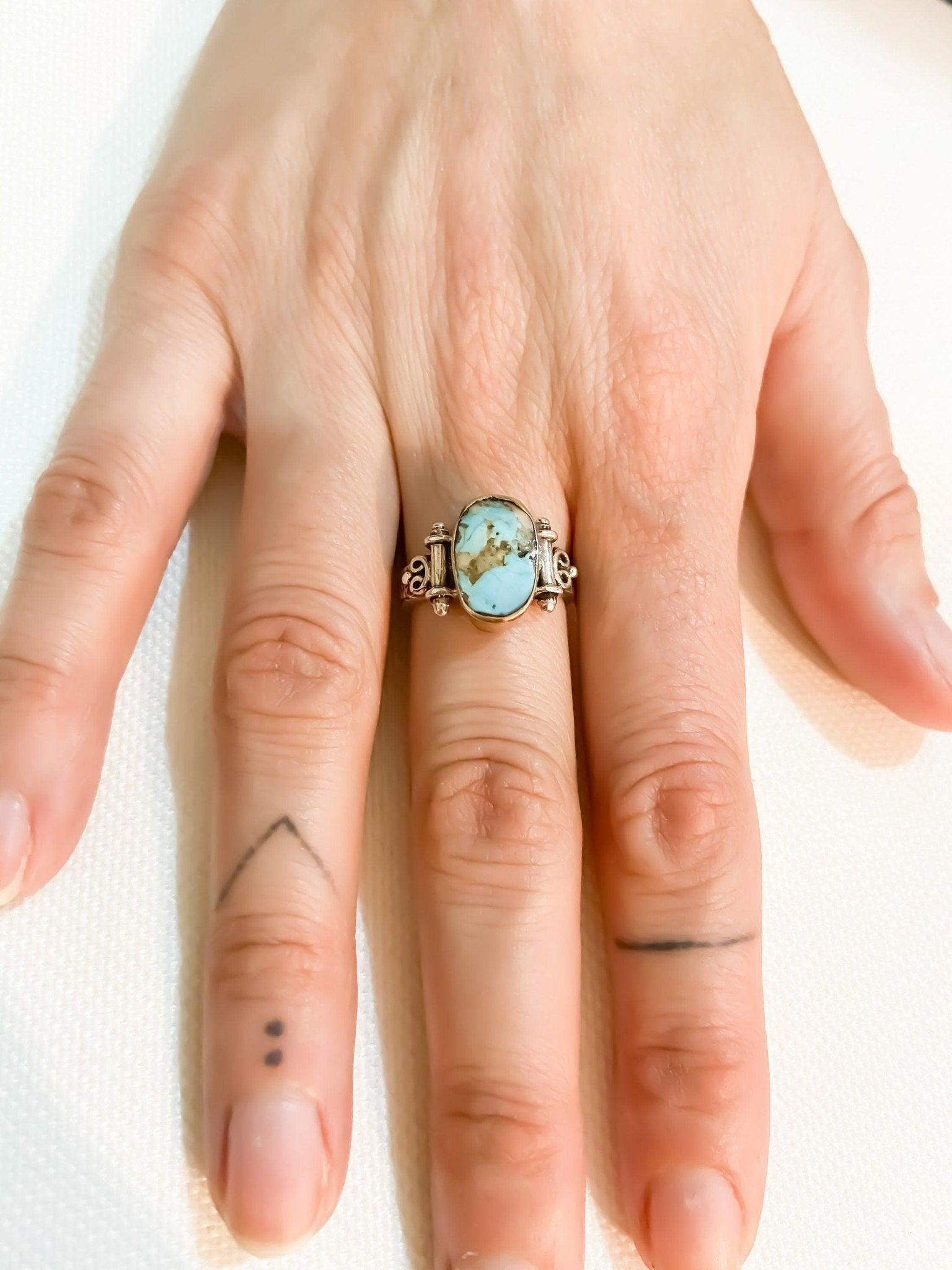Turquoise Stone 925 Sterling Silver Ring,  Turquoise Jewelry Ring For Natural turquoise stone desing women's ring made with 925 sterling hand workmanship.it is completely handcrafted and design. Stone cutting and all our equipment usedTurquoise Stone